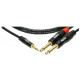 KLOTZ KY5-150 MINILINK PRO Y-CABLE BLACK 1.5 M