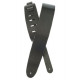 D`ADDARIO 25BL00 Classic Leather Guitar Strap (Black)