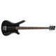 WARWICK Teambuilt Pro Series Corvette Ash, 4-String P/P (Nirvana Black Transparent Satin)