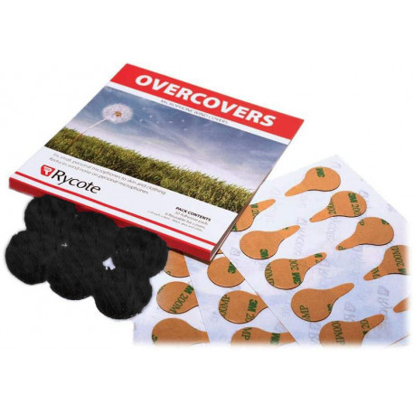 Rycote Overcovers Black - 30 х Stickies & 6 х Fur Discs