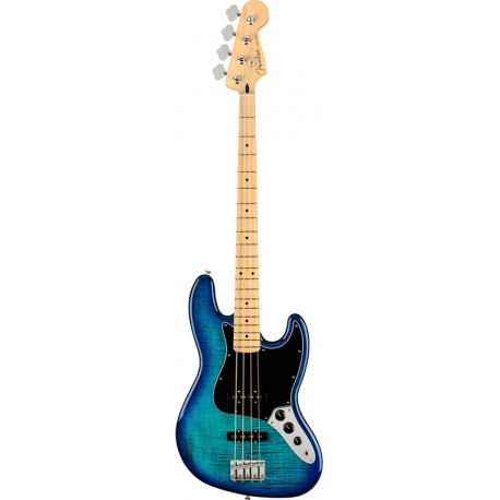 FENDER PLAYER JAZZ BASS PLUS TOP LIMITED MN BLUE BURST